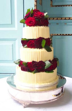 roses and white chocolate