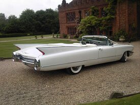 classic car with fins