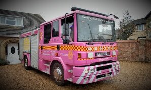 pink fire engine