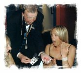 Bernie showing card trick