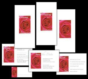 range of invitations and cards