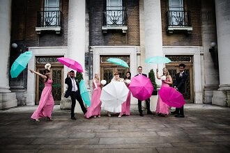 dancing under umbrellas