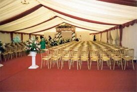 marquee set with chairs