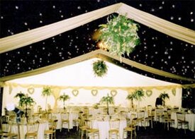 marquee set with tables